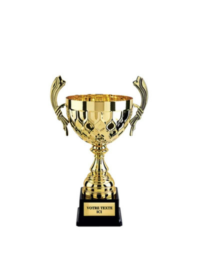 Coupe classique or h 37 cm d 180 mm