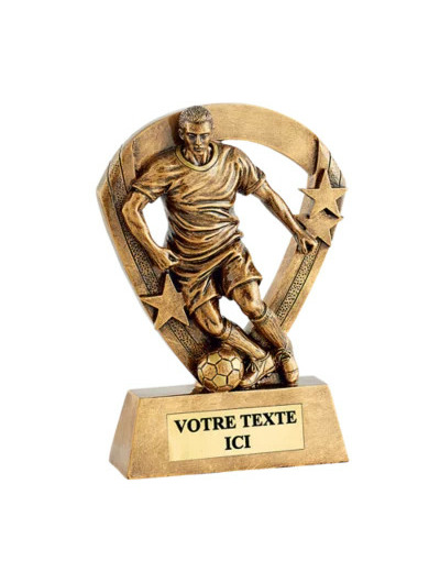 Trophee resine eco joueur foot h.15cm