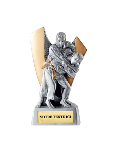 Trophee resine judo h. 12 cm
