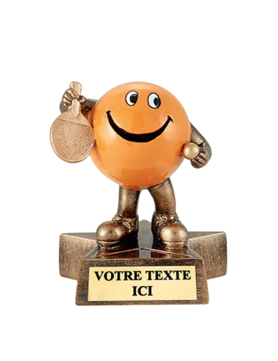 Trophee resine humour tdt h. 11 cm