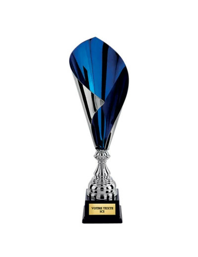 Coupe prestige arg/bleu h 61 cm