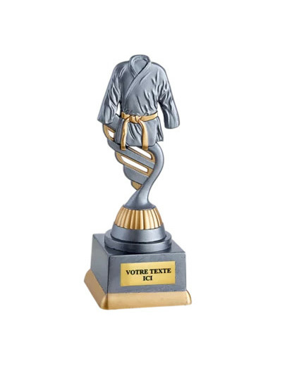 Trophee plastique judo h 18 cm