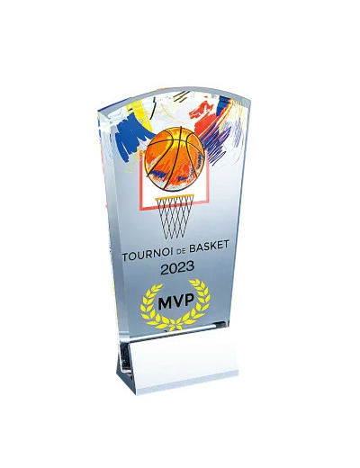 Trophee plexi epaiss 12mm h.25 cm