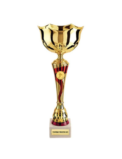 Coupe class or/rouge h 45cm d 180mm