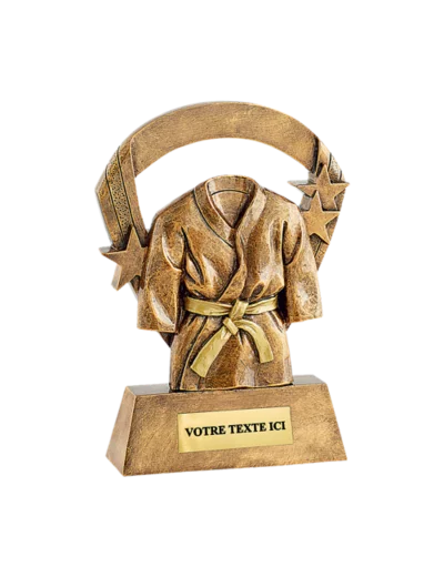 Trophee resine kimono or h.16 cm