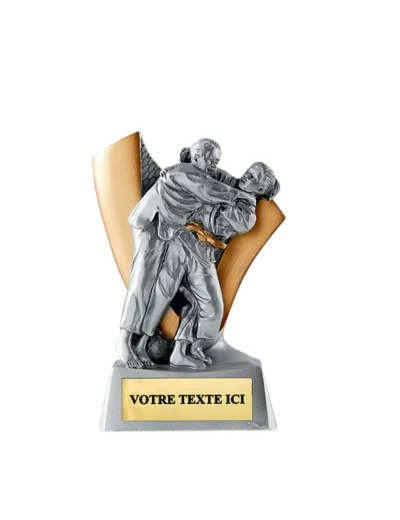 Trophee resine eco judo f h. 10 cm