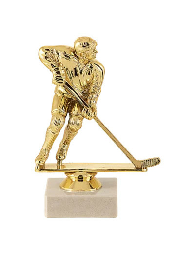 Trophee sujet plas or hockey h 15cm
