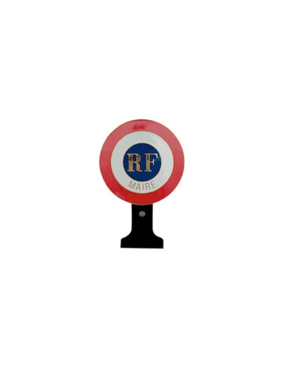 Cocarde auto/voiture-maire