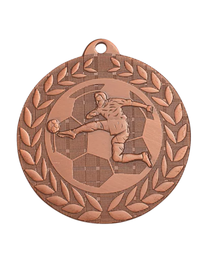 Medaille frappee fer foot 50mm