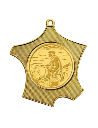 Medaille zamak carte de fr 80x87mm