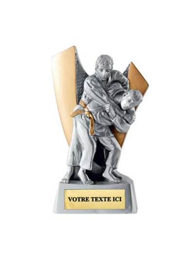 Trophee resine judo h. 12 cm