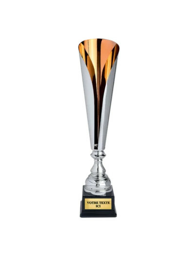 Coupe classique argent/bronze haute