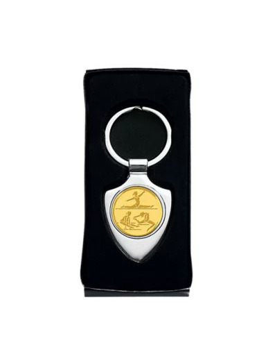 Porte-clef argent avec ecrin