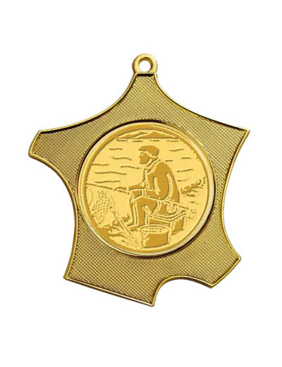 Medaille zamak carte de fr 80x87mm