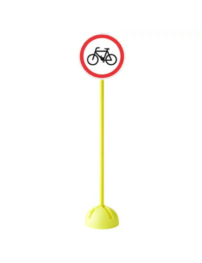 Panneau interdit aux velos