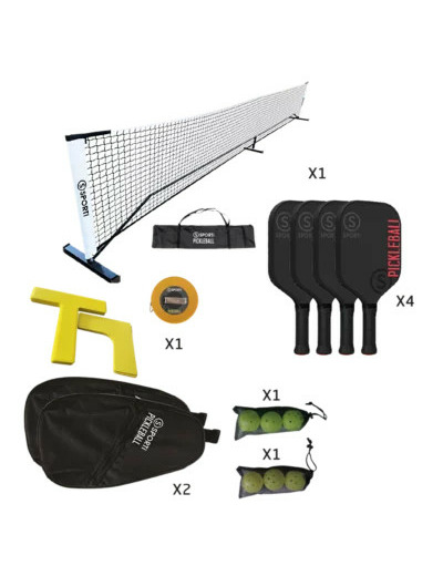Kit complet pickleball-fibre verre