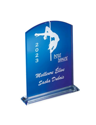 Trophee plexi epaiss 10mm h. 20 cm