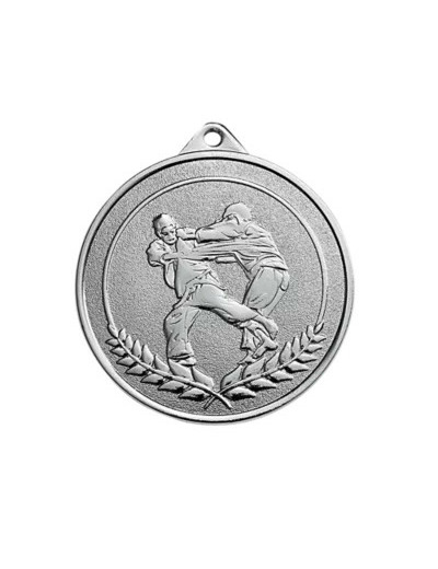 Medaille frappee argent judo 50mm