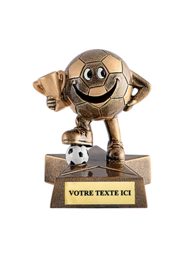 Trophee resine foot h. 10cm