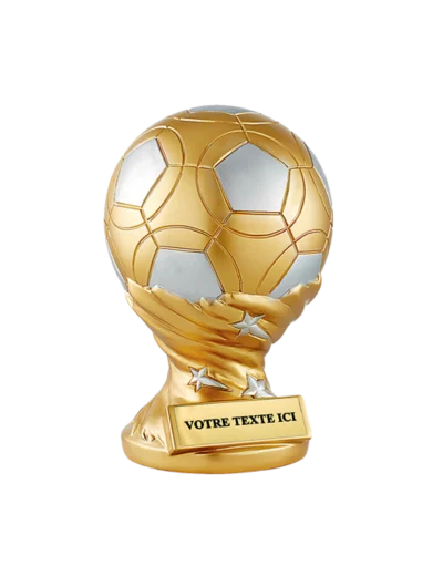 Trophee resine trophee foot h.23 cm