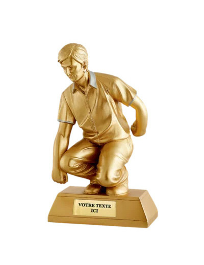 Trophee resine petanque h. 36cm
