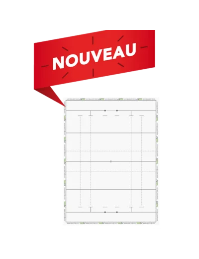Tableau effacable taktifol rugby