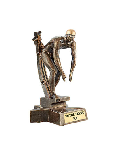 Trophee resine natation homme h. 20 cm