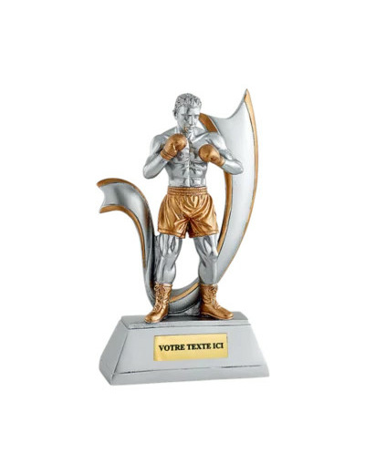 Trophee resine boxeur h.20 cm