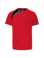 rouge sportif/noir/tempête