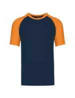 bleu marine/orange